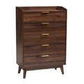 Walnut 5-Drawer Chest S307