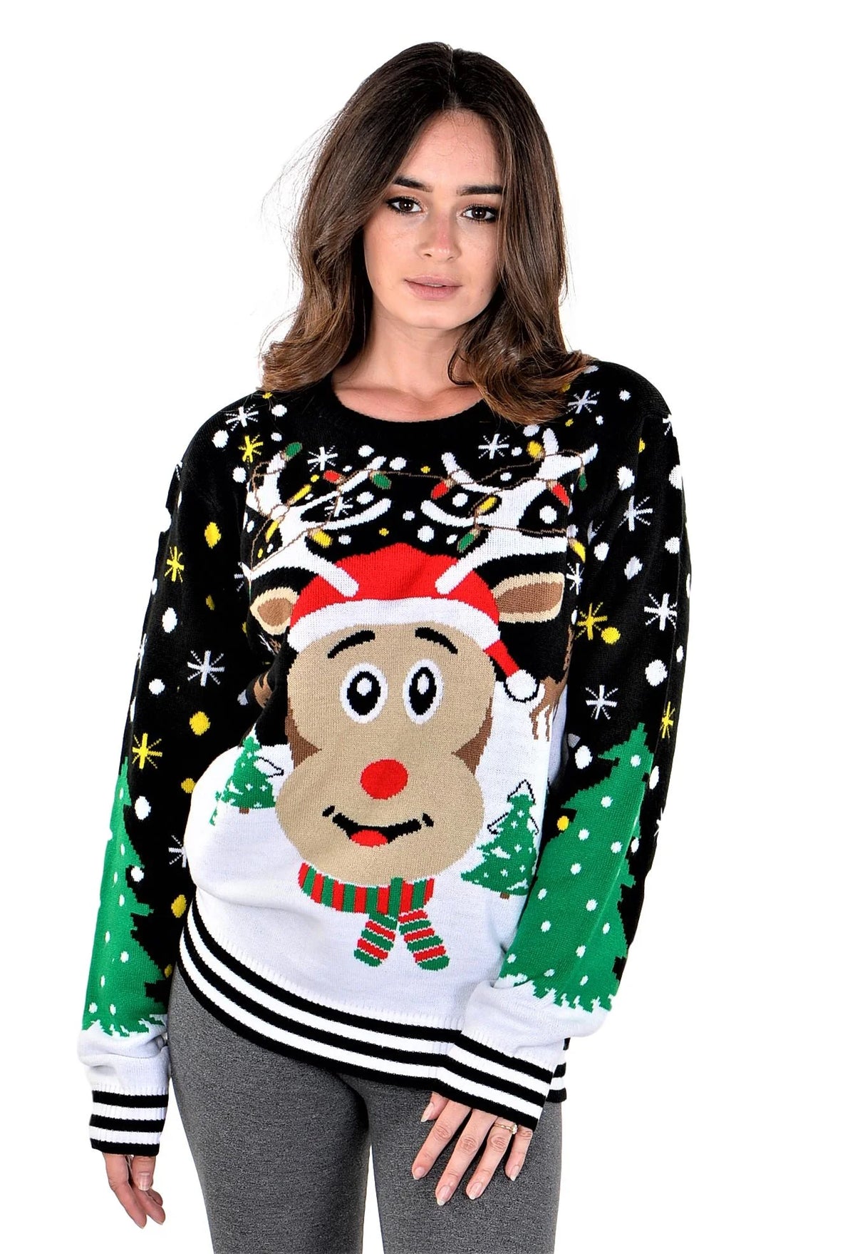Black Ugly Christmas Sweater X734