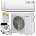 24,000 BTU 2 Zone Ductless Air Conditioner and Heat Pump F10143