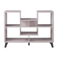 White Oak 6-Shelf Display Console Table I1944