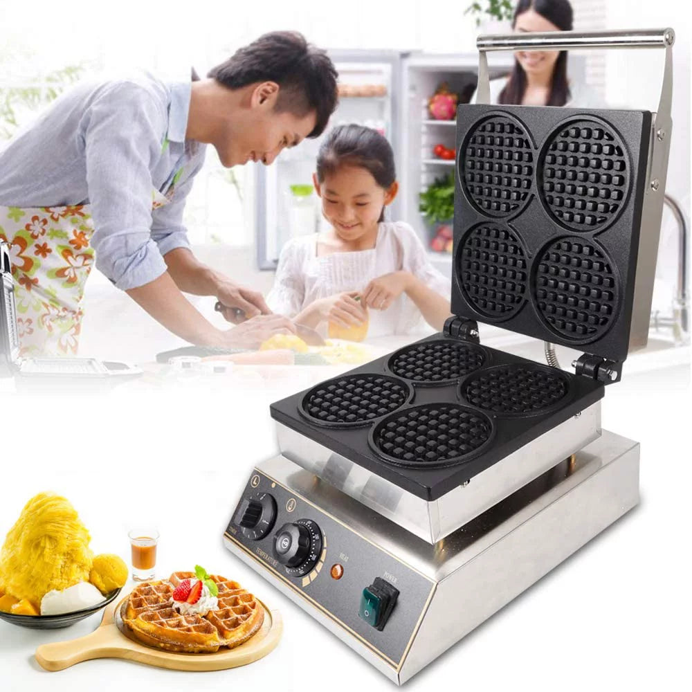 1750W Nonstick Electric Mini Round Waffle Maker U155413