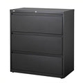 Black 3 Drawer Lateral File Cabinet C1760