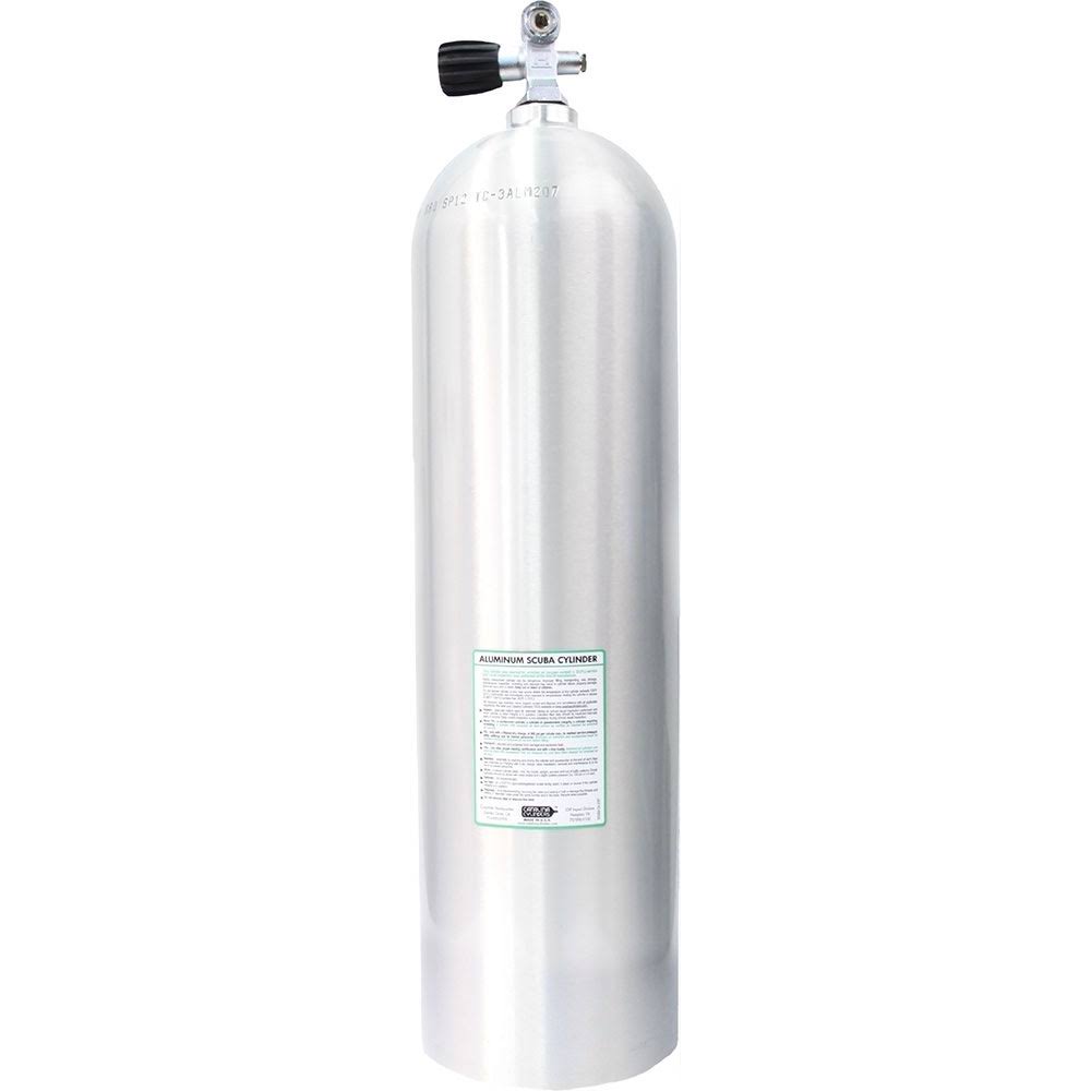 80 Cubic Foot Aluminum Tank with Pro Valve Clear Y2060