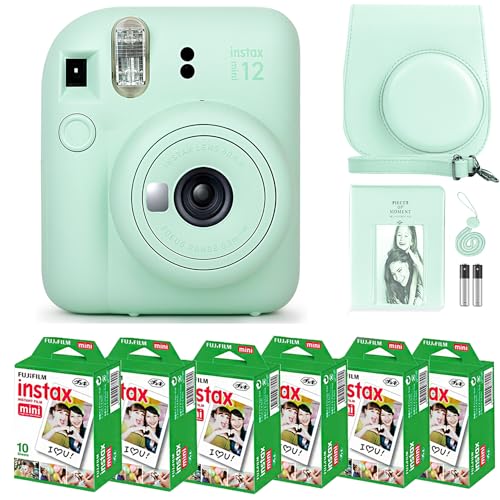Lilac Purple Instant Camera with 60 Sheets Instant Film Bundle V7737