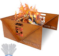 Corten Steel Wood Burning Fire Pit S1911