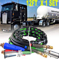 12FT 3 in 1 Wrap ABS Electrical and Rubber Air Line Hose Assemblies X976