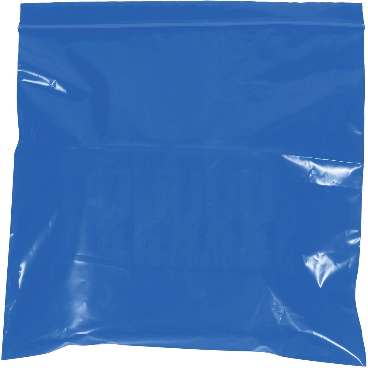 Reclosable 2 Mil Poly Bags 12x22 x 15x22 Blue 1000/Case O9337