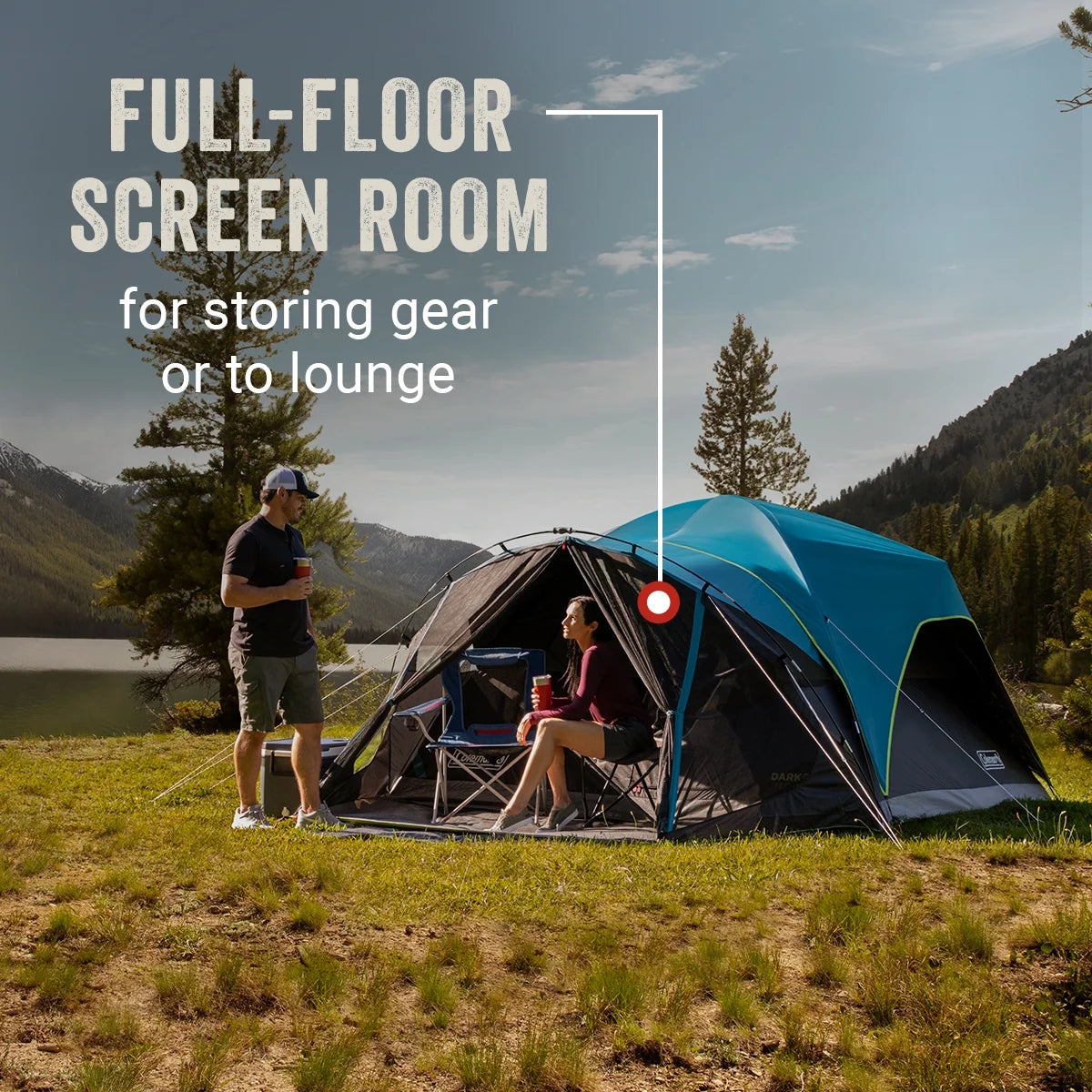 8-Person Dark Room Dome Tent U573
