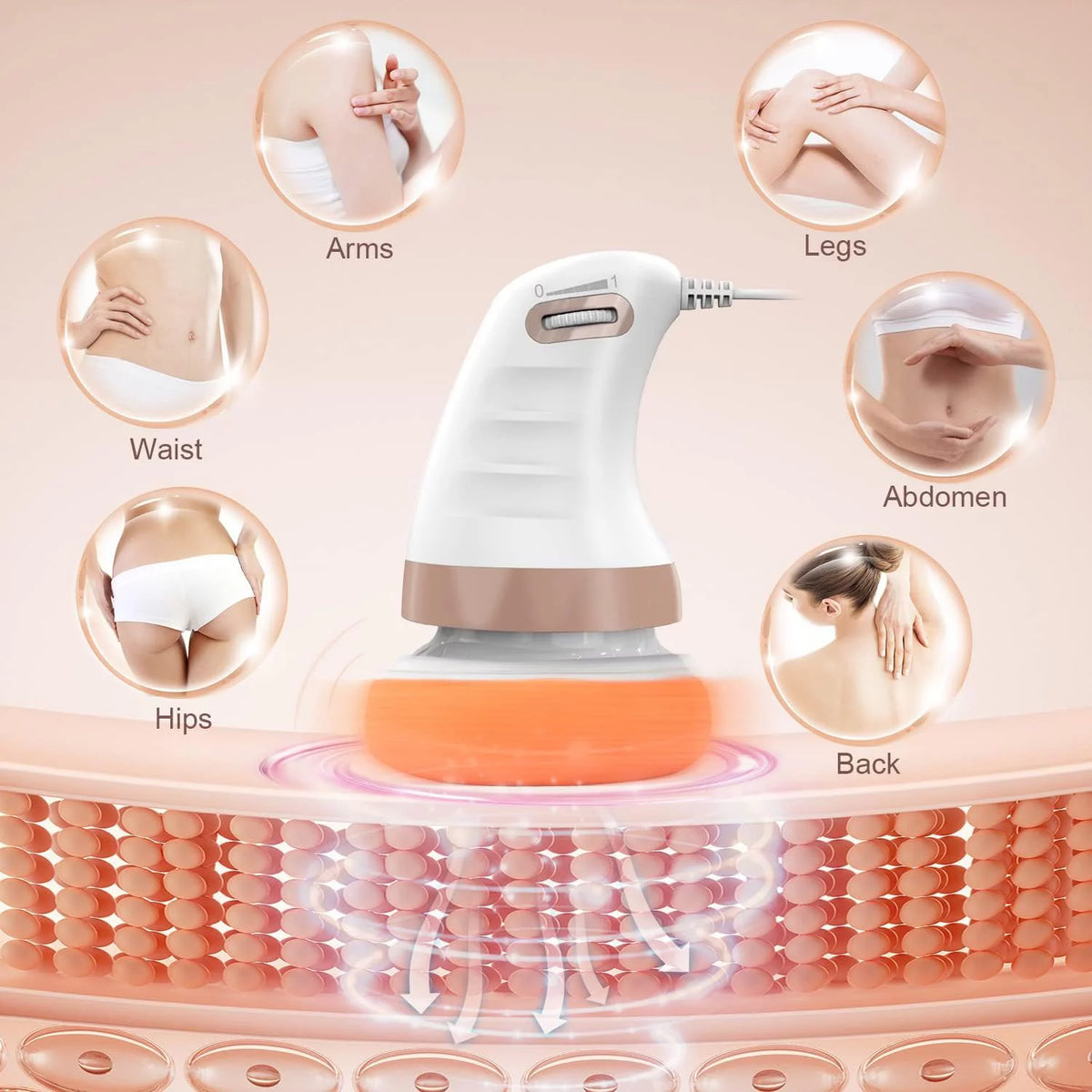 White Cellulite Massager Device S87283