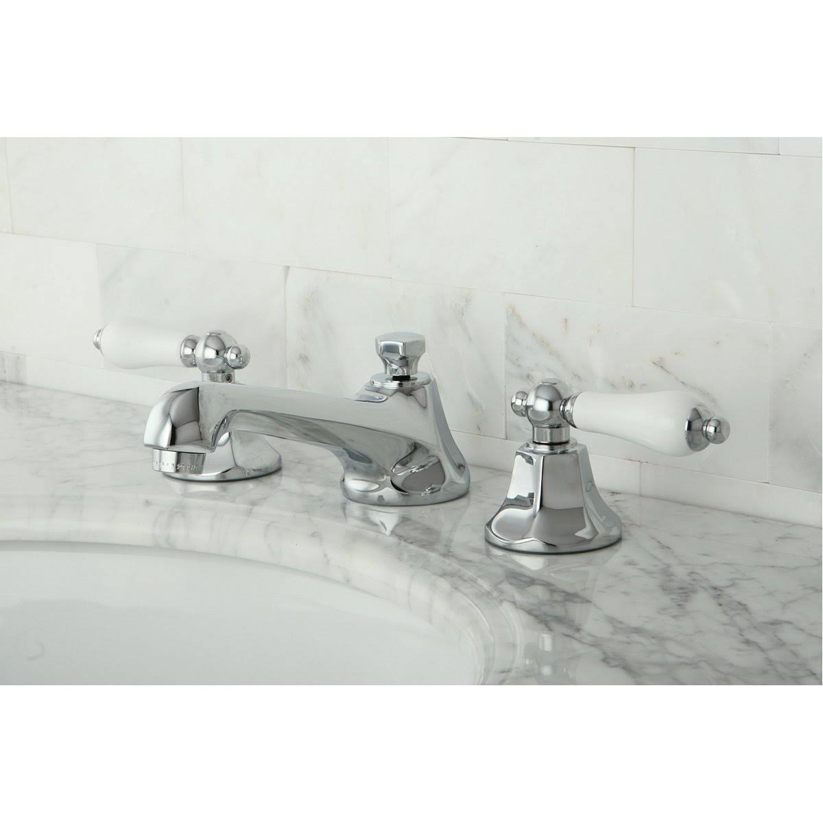 Antique Brass Widespread Bathroom Faucet J861150
