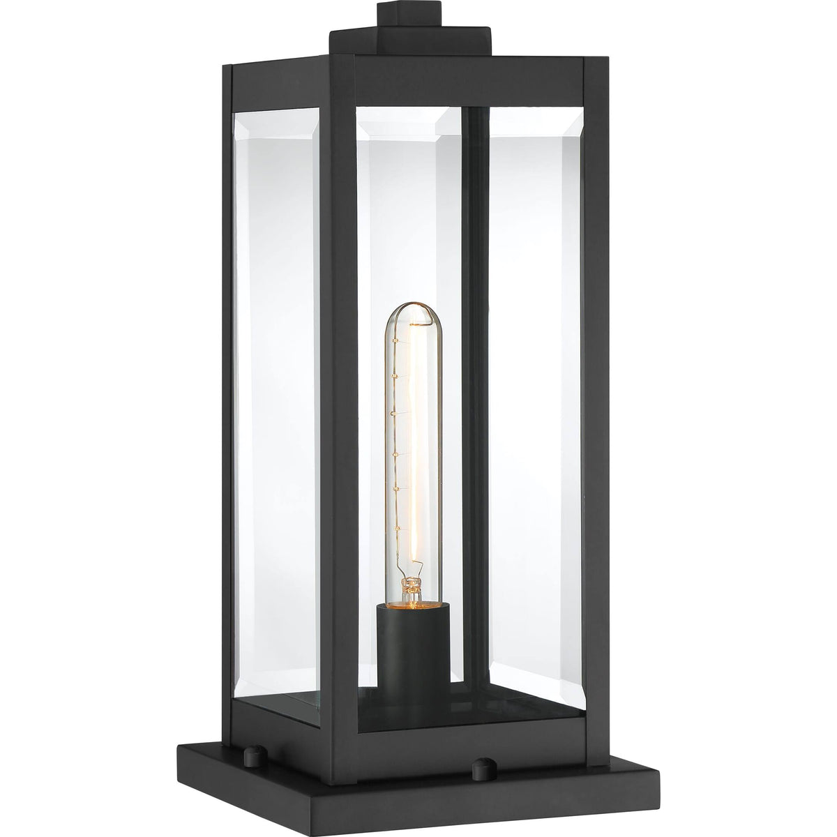 1 Light Outdoor Lantern Earth Black D953