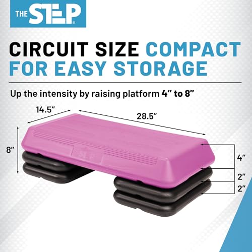 Exercise Step Platform with 2 Risers M7683