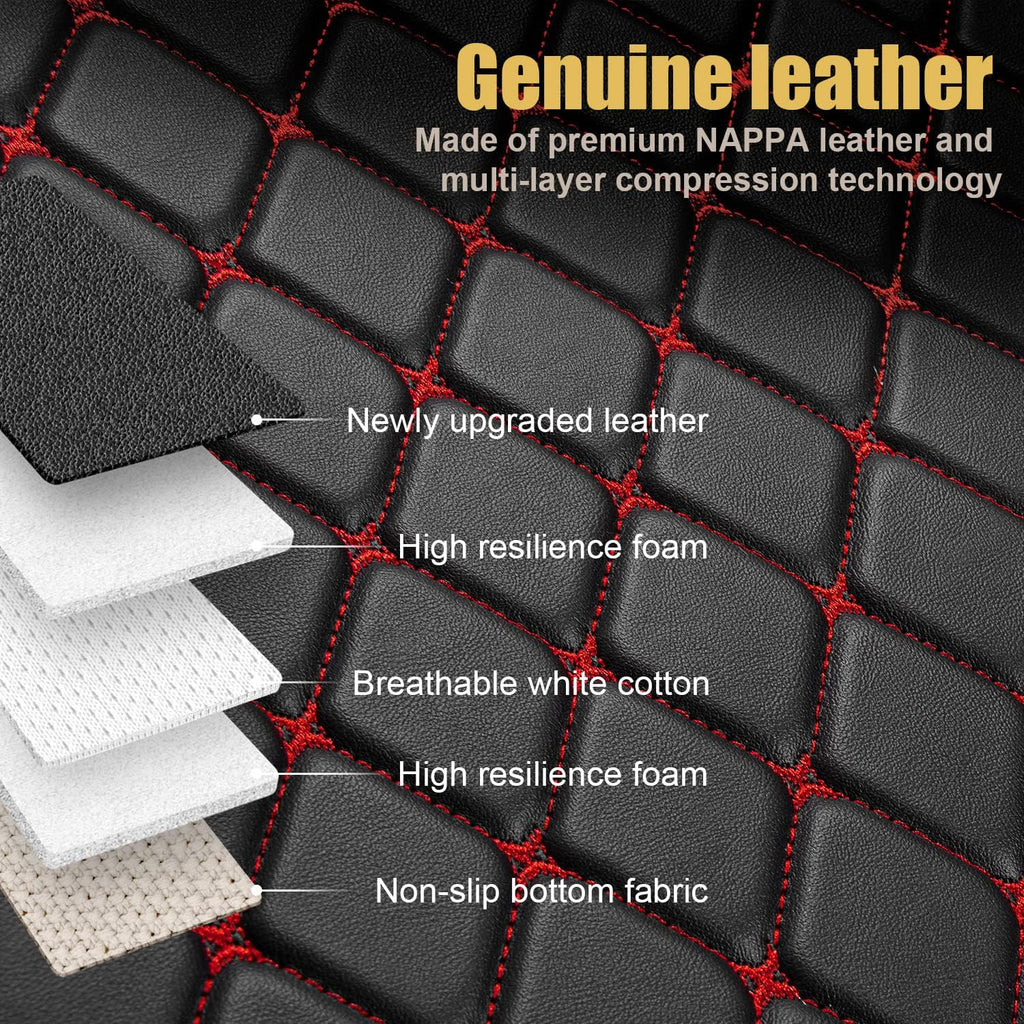 Leather Custom Floor Mats for Toyota Camry W376