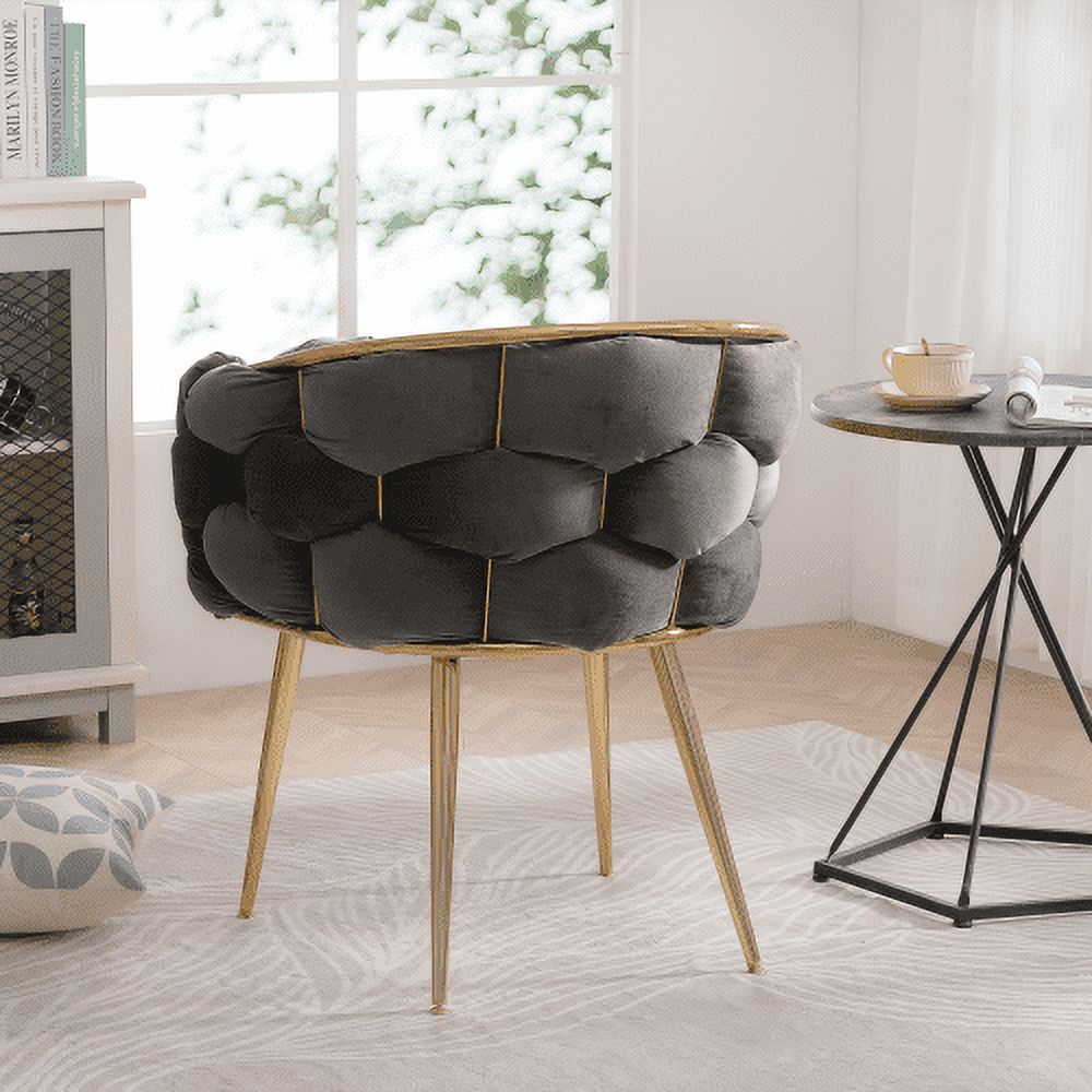 Velvet Accent Armchair H566