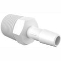 3/8-19 BSP to 5/16x22 Barbed Adapter, High Density Polyethylene C235