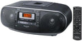 Black Portable Stereo AM/FM Radio MP3 CD Tape Recorder with USB 2-Way 4-Speaker Q8237