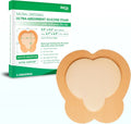 Silicone Foam Wound Dressing with Adhesive Border, 9.2" x 9.2", 5 PCS C674