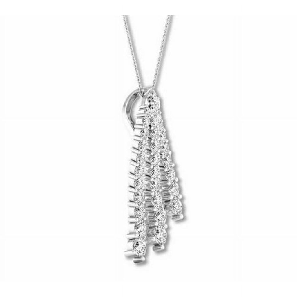 14K White Gold Lab Grown Diamond Pendant K167185