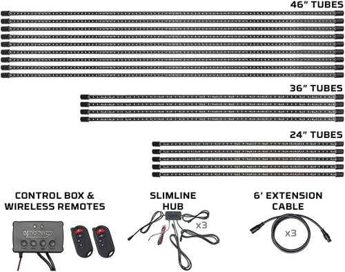 18pc LED Underglow Accent Lighting Kit L663