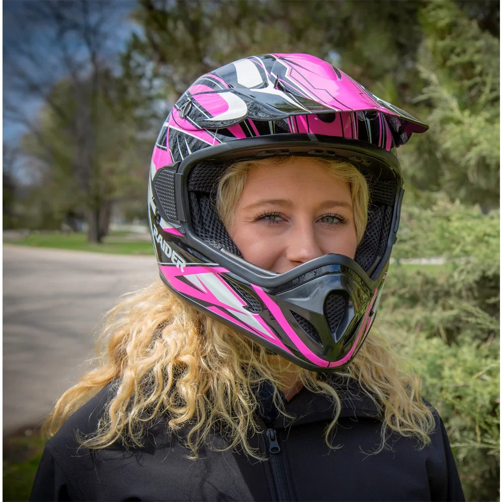 Pink Open Face Helmet Z21824
