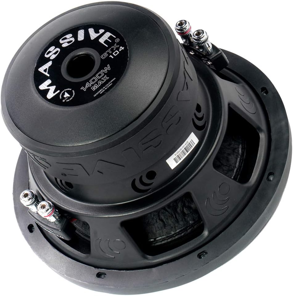 6.5 Inch Car Audio Subwoofer, 250 Watt RMS, Dual 4 Ohm O9504