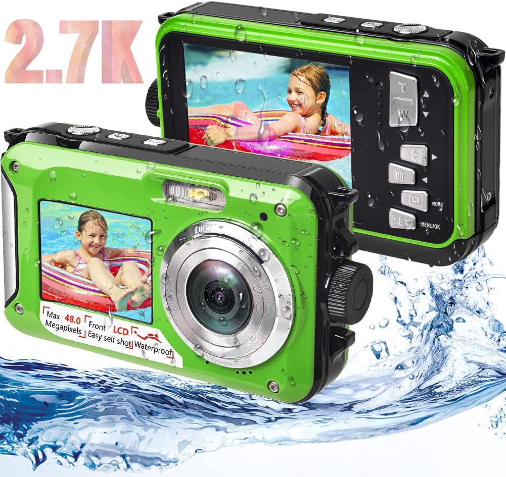 Waterproof Digital Camera 2.7K 48MP with Dual Screen O4512