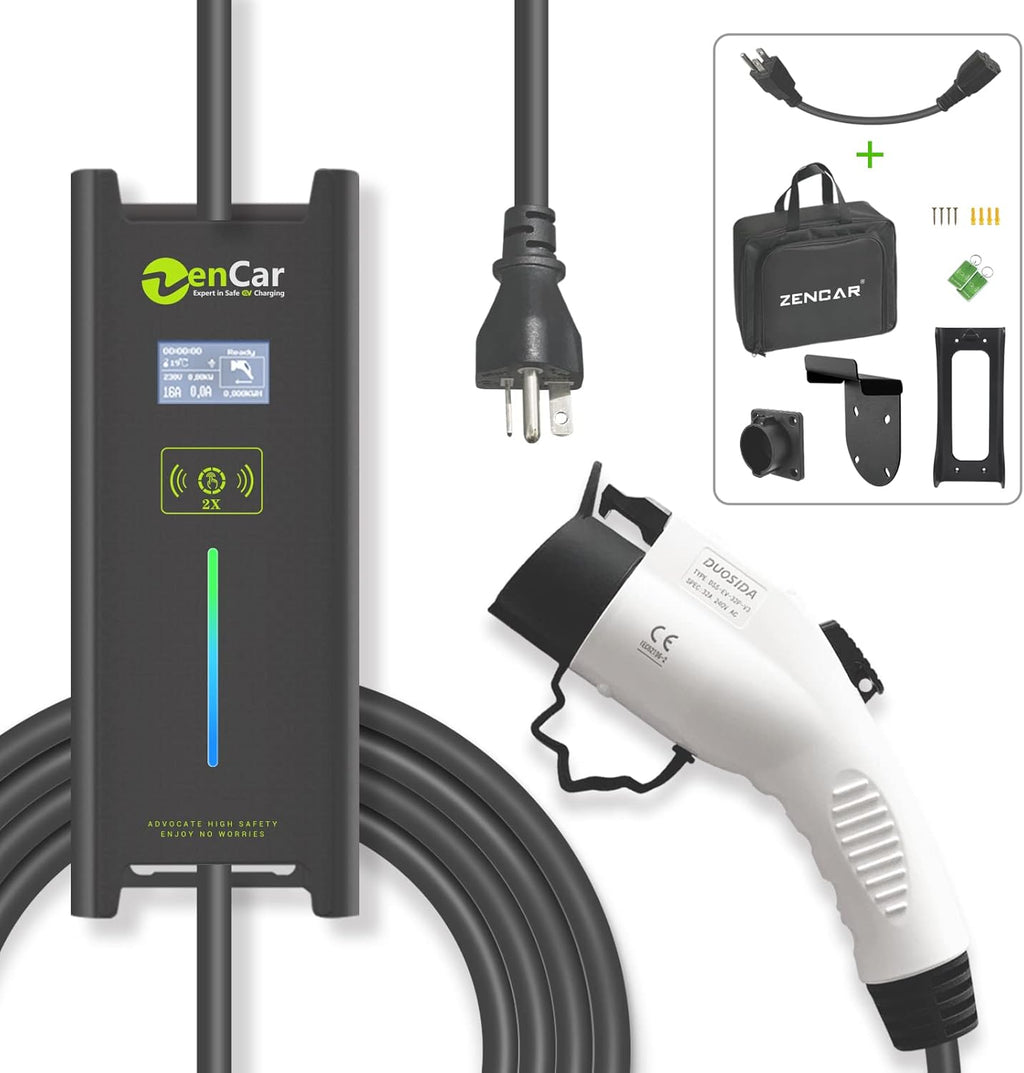 EV Charger with Cable Holder, Timing Delay, 230V, 16A, NEMA 6-20 J750291