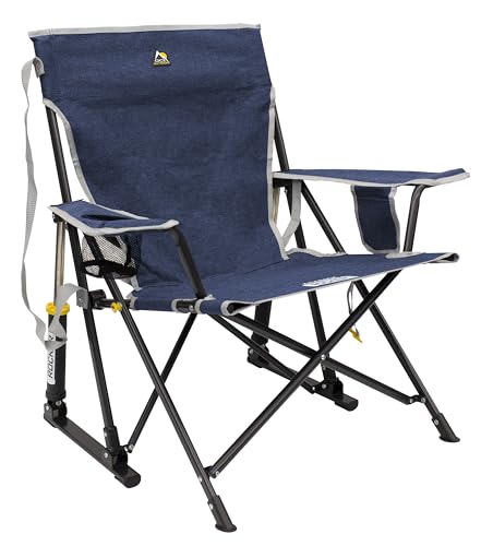 Portable Folding Rocking Camping Chair with Drink Holder J376381