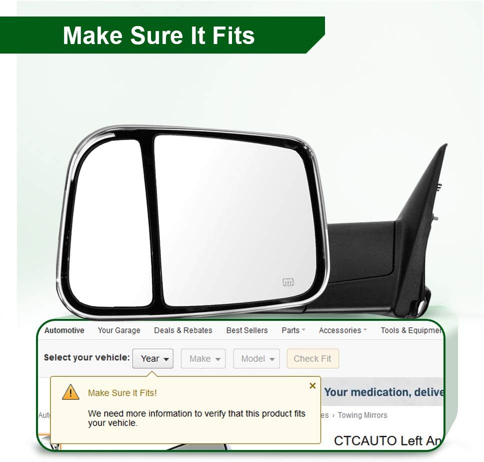 Towing Mirrors with Power Heated Turn Signal Light Z522