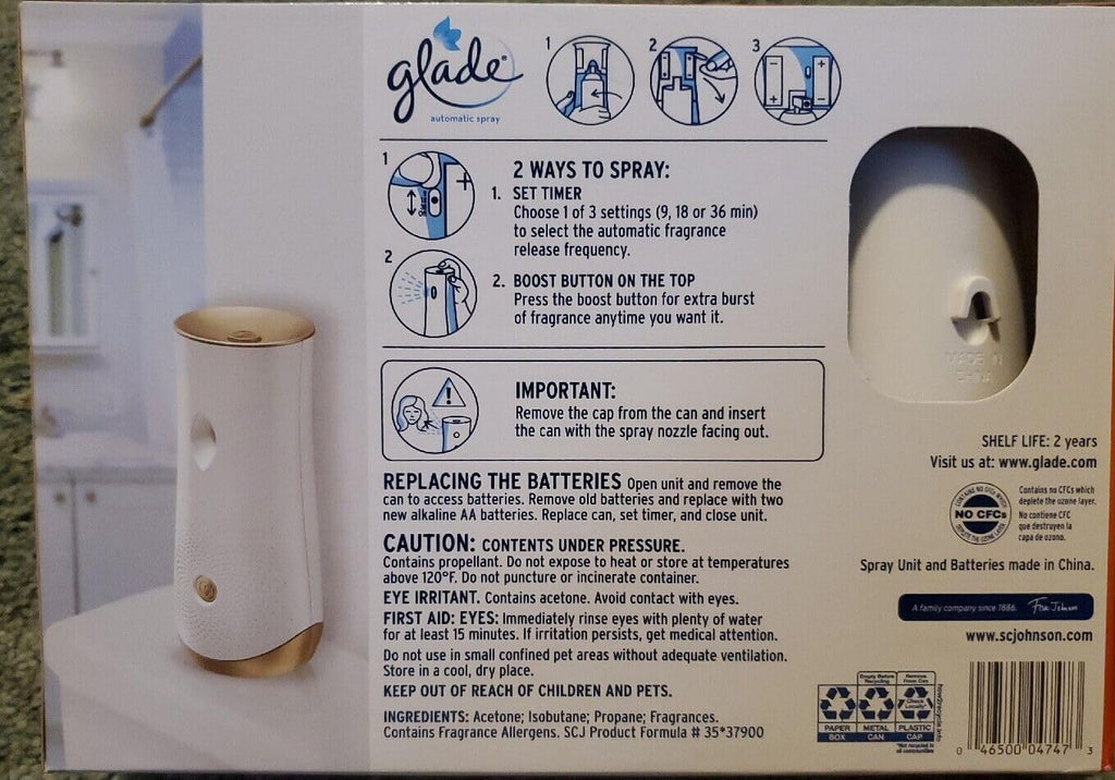 Automatic Spray Holder & 3 Refills Air Freshener T493