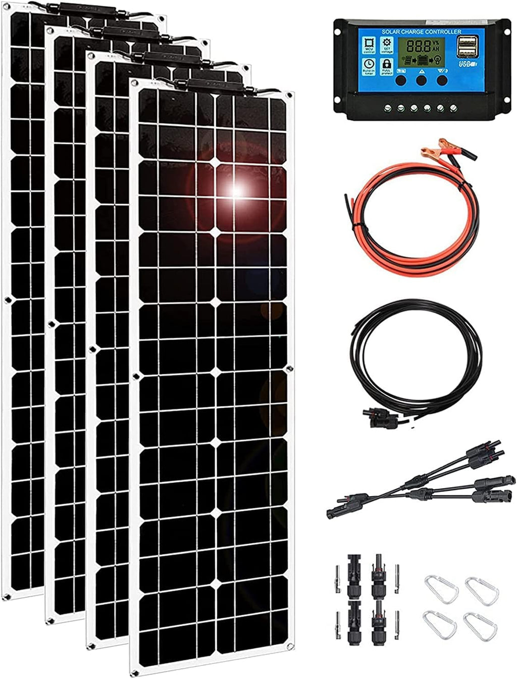 400 Watt Flexible Monocrystalline Solar Panel Kit O93867
