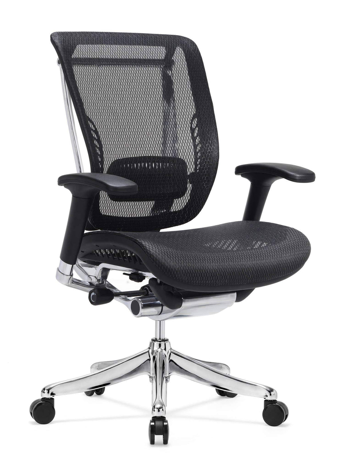 Black Mesh Executive Swivel Chair with Chrome Base P51868