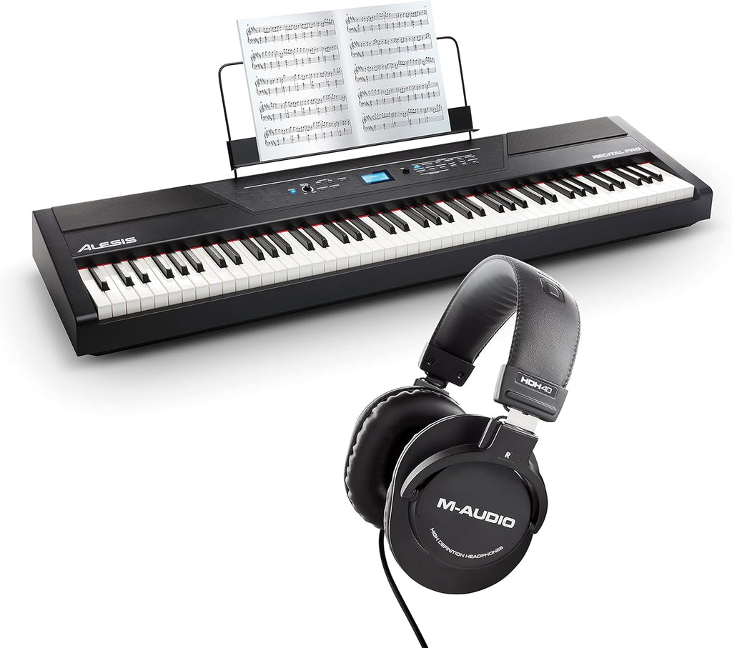 88 Key Digital Piano Keyboard with Hammer Action Weighted Keys C107946