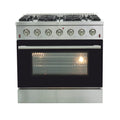36 Inch Freestanding Gas Range in Black L8512