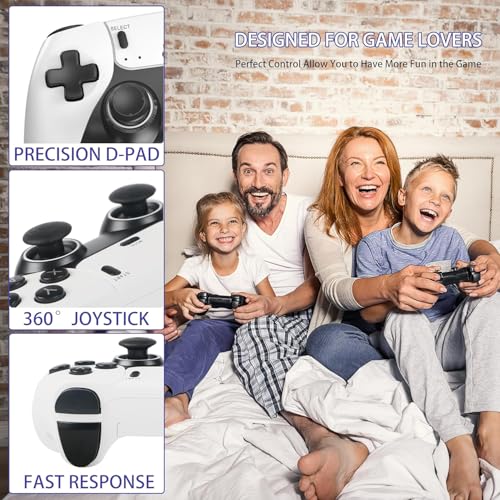 Wireless Retro Gaming Console Built-in 20000+ Classic Games 4K HDMI Plug & Play with Dual 2.4G Wireless Controllers C219706