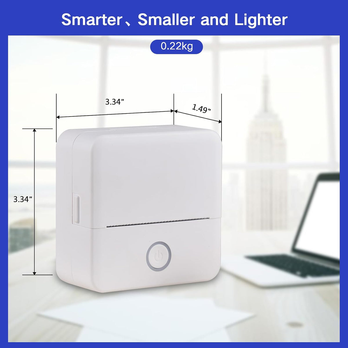 Mini Sticker Printer Label Maker Machine with Tape Portable Bluetooth Inkless Label Printer W620