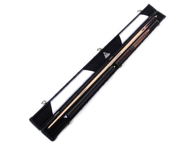 Classic Handmade Rosewood 3/4 Piece Snooker Cue with Black Cue Case and Aluminum Telescope Extension N38069