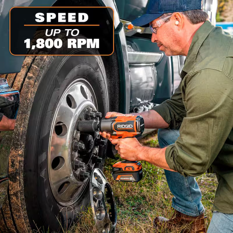 18V Brushless Cordless 1/2 in. High-Torque Impact Wrench Kit N1357