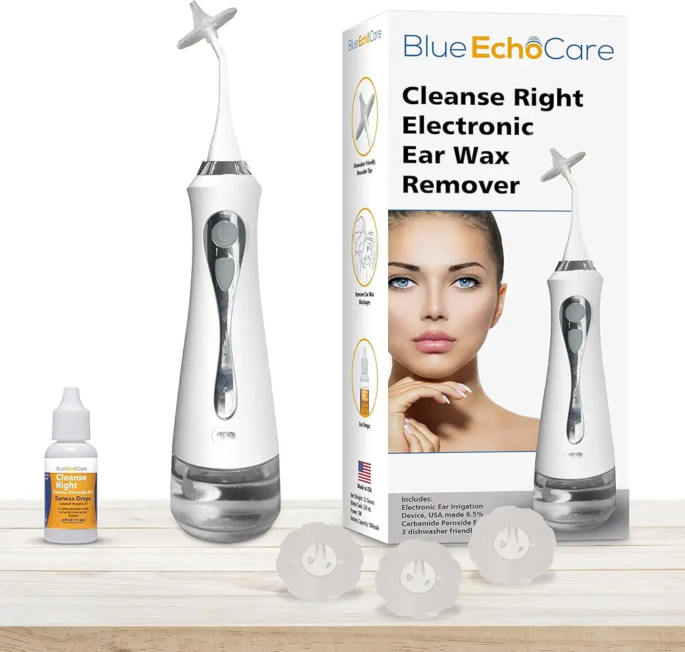 Electronic Ear Wax Removal Device with Ear Drops and Spray Bottle Y462