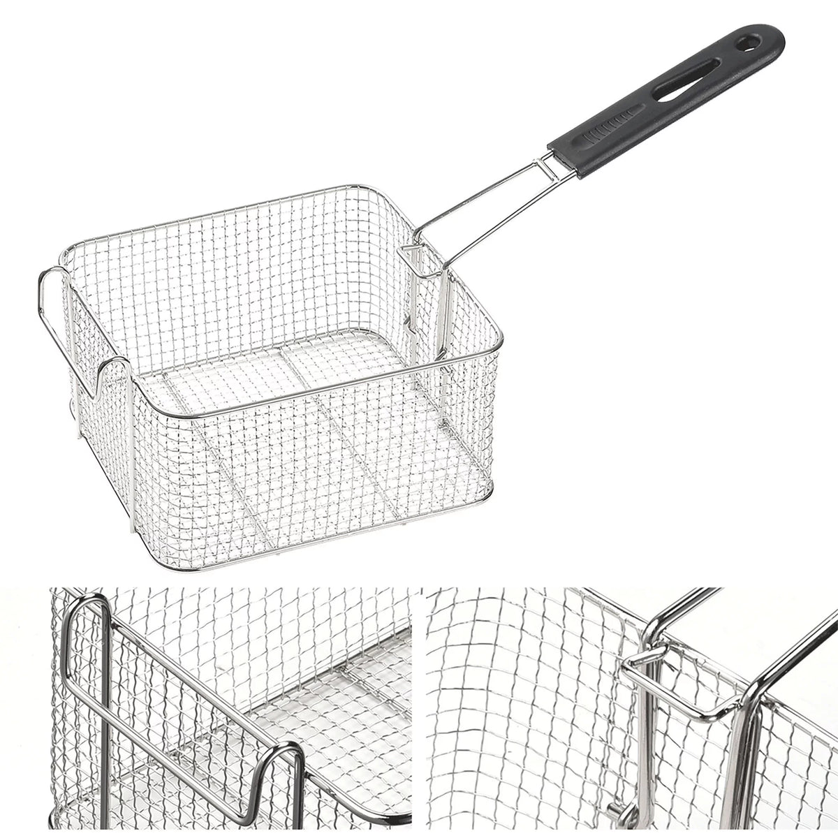 Commercial Electric Stainless Steel Deep Fryer with Basket & Lid B586