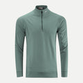 Eden Green Melange Half-Zip Midlayer Top T8167