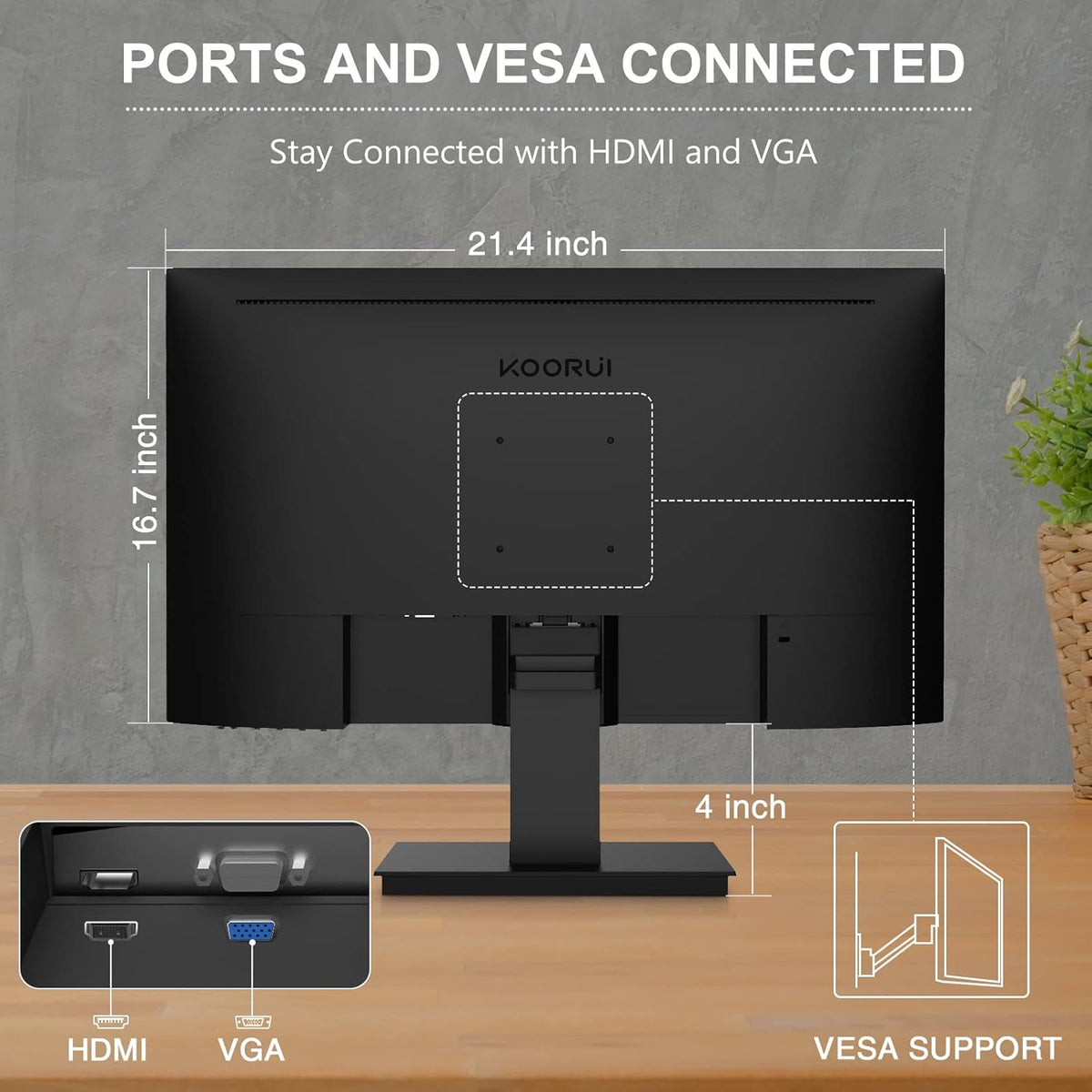 24 Inch FHD 1080p IPS 75Hz Computer Monitor A64082