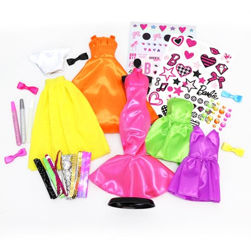 DIY Dress-Up Craft Kit with Neon Fabrics & Accessories T119707