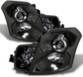 Black Projector Headlights Replacement Pair Set Left+Right S36754