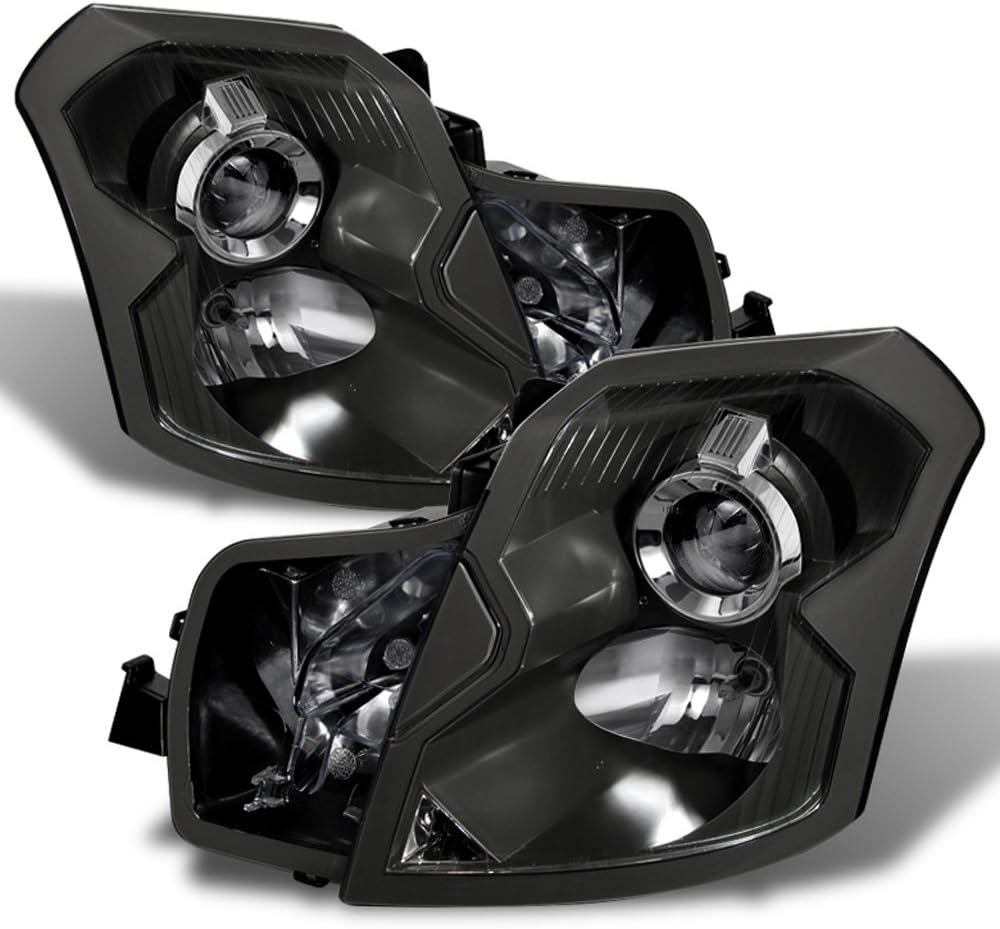 Black Projector Headlights Replacement Pair Set Left+Right S36754