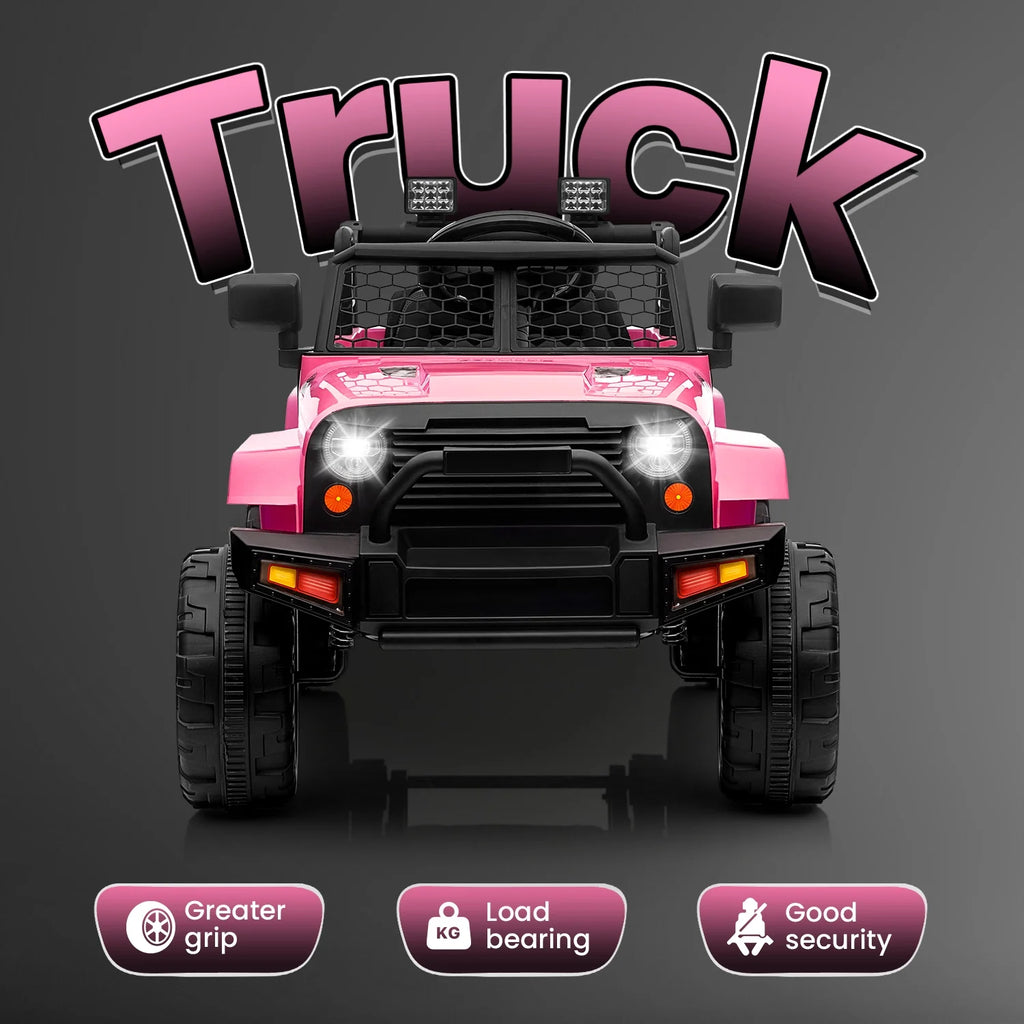 12V Pink Kids Ride on Truck with Remote Control Y795