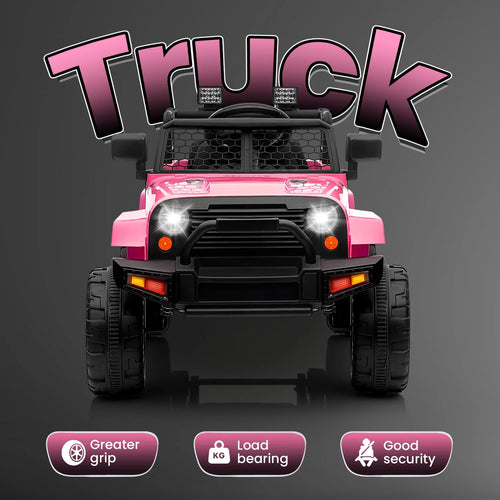 12V Pink Kids Ride on Truck with Remote Control Y795