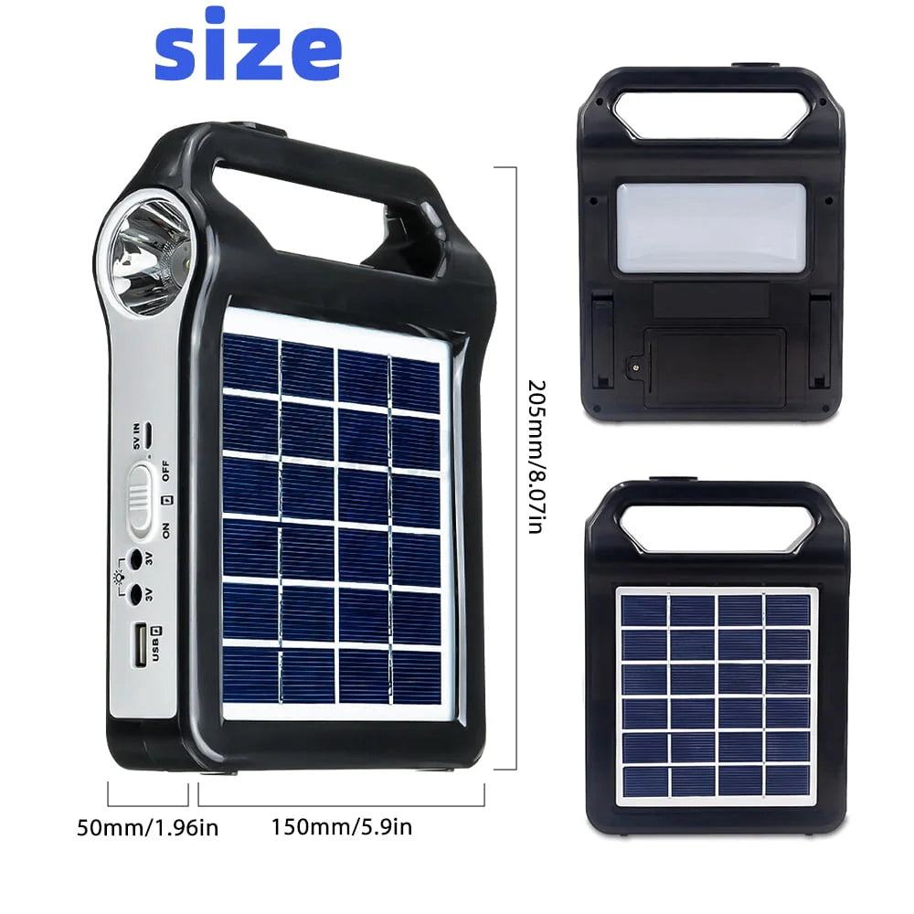 Portable Solar Power Station with Flashlights B47232