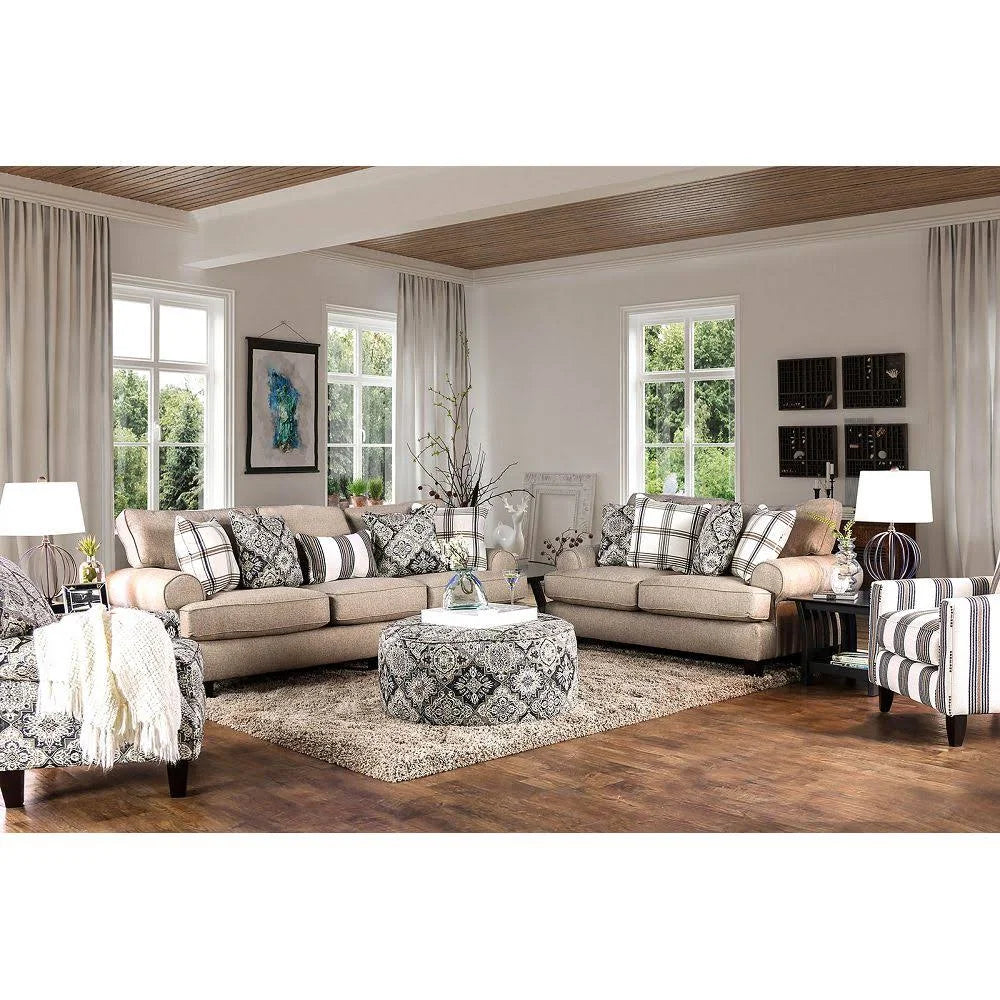 Beige Stripe Chair K802661