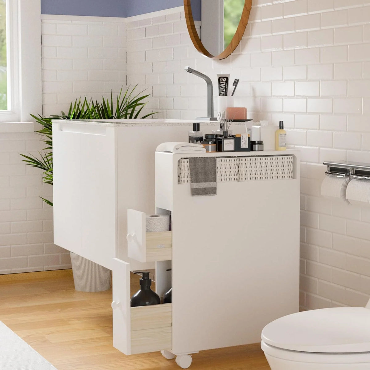 Bathroom Storage Cabinet with Drawers P68734